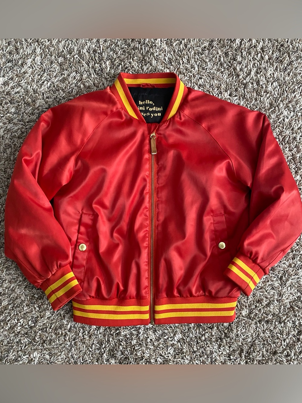 Kids Mini Rodini panther baseball jacket